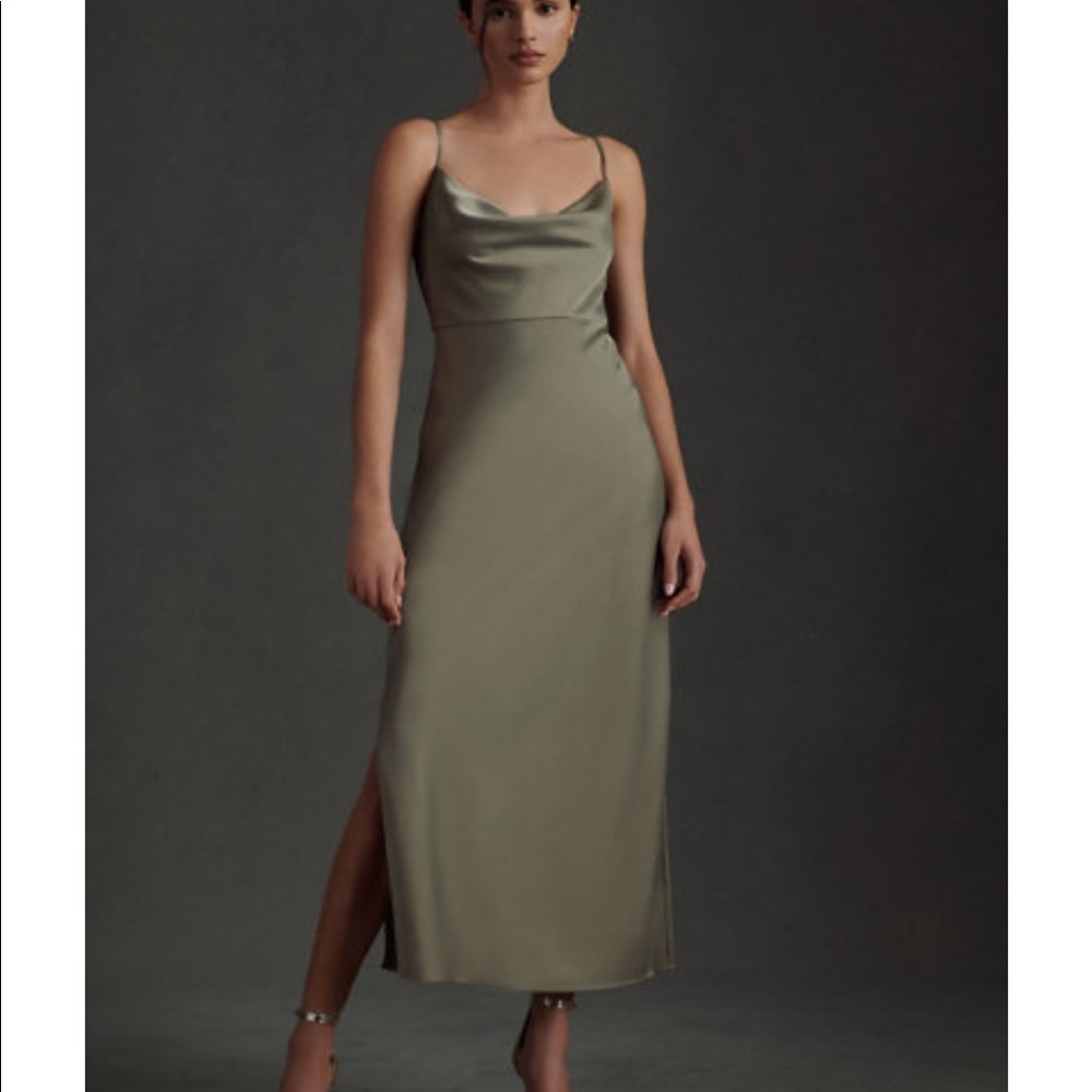 BHLDN Cali dress in moss
